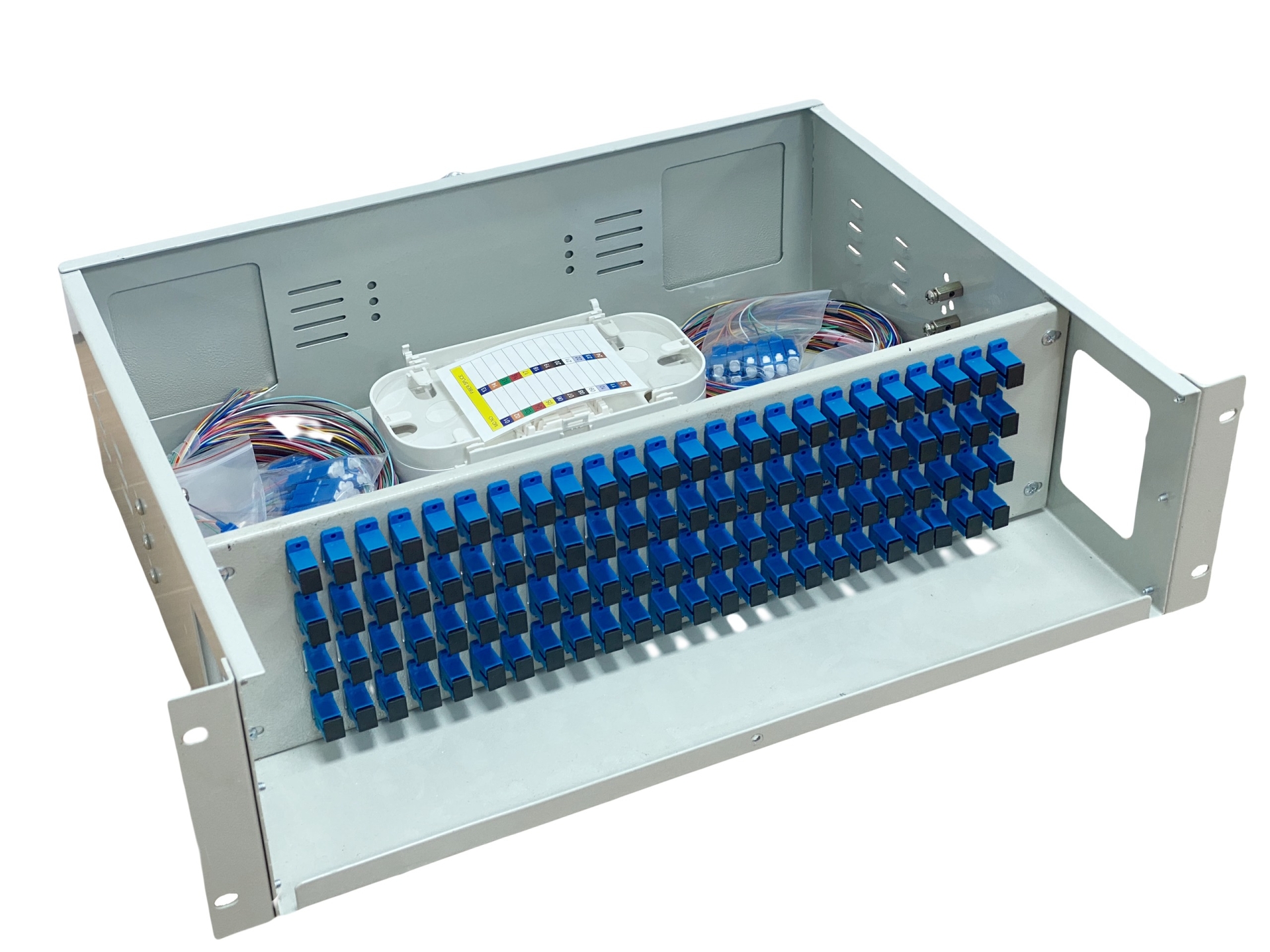 ODF 96 FO indoor đầy đủ phụ kiện chuẩn SC/UPC (nắp mở), mã AR-9619SUIN