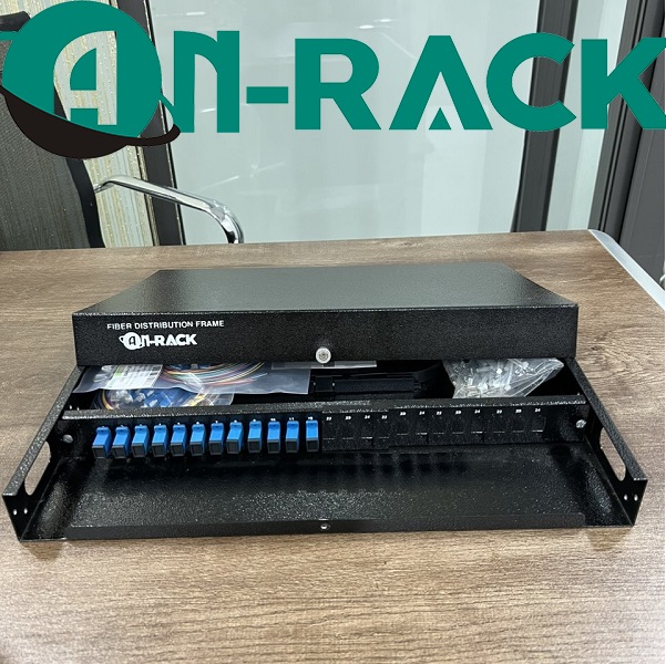 Hộp phối quang ODF 12FO lắp rack trong nhà chuẩn 19' AnRack : AR-1224SUIN