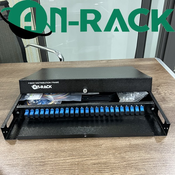 Hộp phối quang ODF 16FO lắp rack trong nhà chuẩn 19' AnRack : AR-2424SUINBL