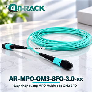 AR-MPO-OM3-8FO-3.0-xx:Dây nhảy quang MPO Multimode OM3 8FO