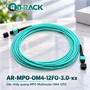 AR-MPO-OM4-12FO-3.0-xx: Dây nhảy quang MPO Multimode OM4 12FO