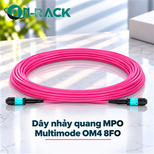 AR-MPO-OM4-8FO-3.0-xx: Dây nhảy quang MPO Multimode OM4 8FO