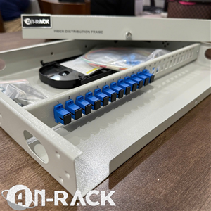 Hộp phối quang ODF 12FO bắt rack 19'' SC/UPC, mã AR-1219SUIN1, hiệu AnRack