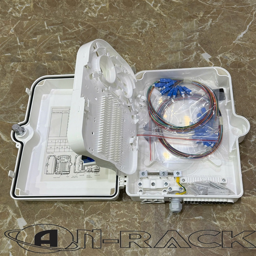 Hộp phối quang ODF 24FO vỏ nhựa, Hộp phối quang ODF 24FO ngoài trời AnRACK