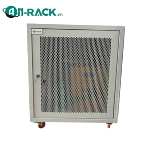 Tủ mạng, tủ rack 10U sâu 600 màu GHI, TRẮNG, ĐEN, hiệu AnRack, mã AR-1060XF-IN