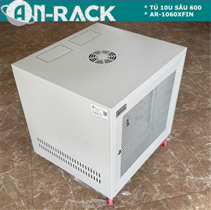 Tủ mạng, tủ rack 10U sâu 600 màu GHI TRẮNG hiệu AnRack, mã AR-1060XFIN