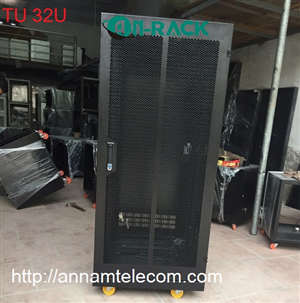 Tủ Rack 32U sâu D1000  màu GHI, TRẮNG, ĐEN, hiệu AnRack, mã AR-32100XF/AR-32100X