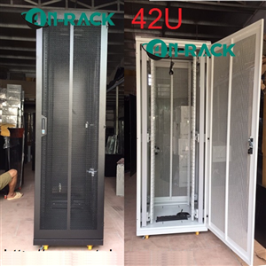 Tủ Rack 42U sâu D1000 màu GHI, TRẮNG, ĐEN, hiệu AnRack, mã AR-42100XF/AR-42100X